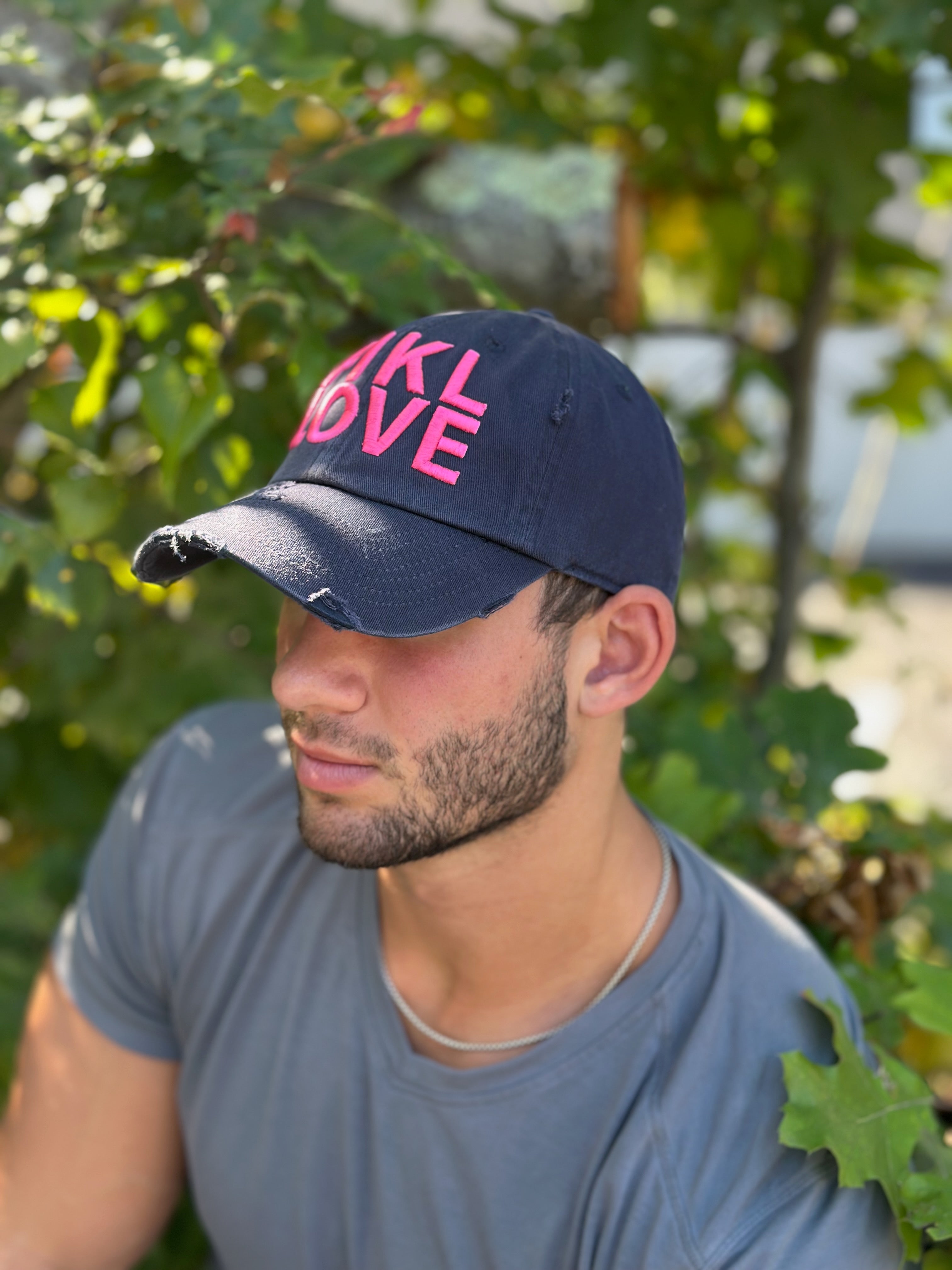 Distressed PIKL Love Pickleball Baseball Cap