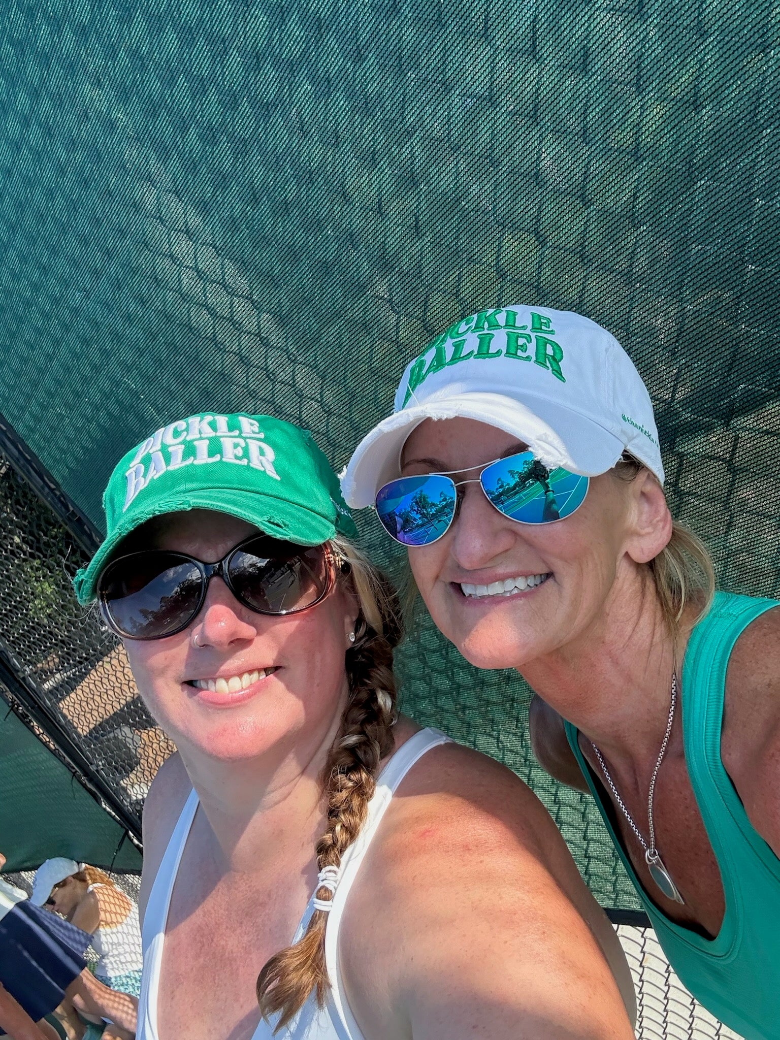 Distressed Pickle Baller Pickleball Baseball Cap