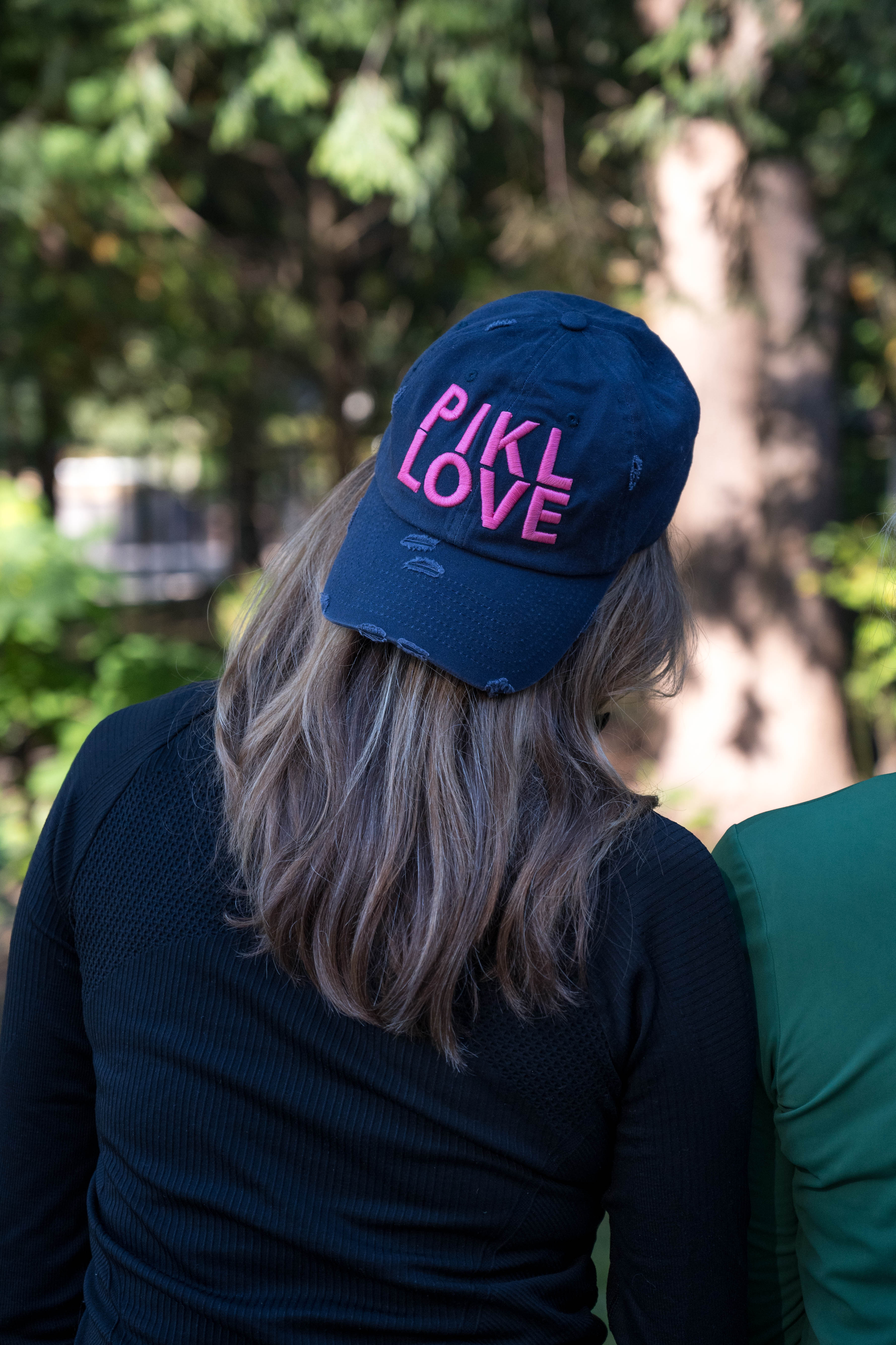 Distressed PIKL Love Pickleball Baseball Cap