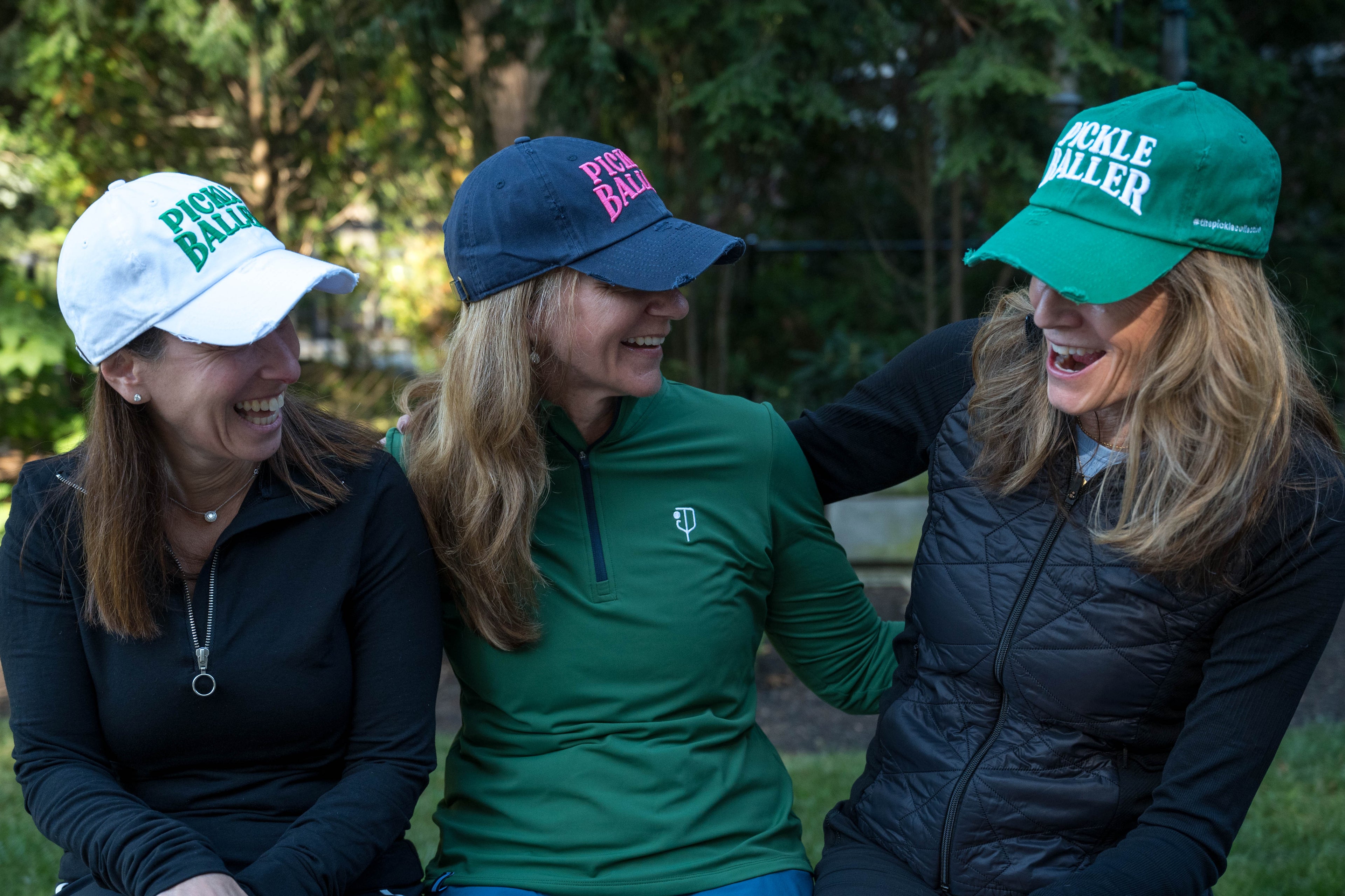 Distressed Pickle Baller Pickleball Baseball Cap