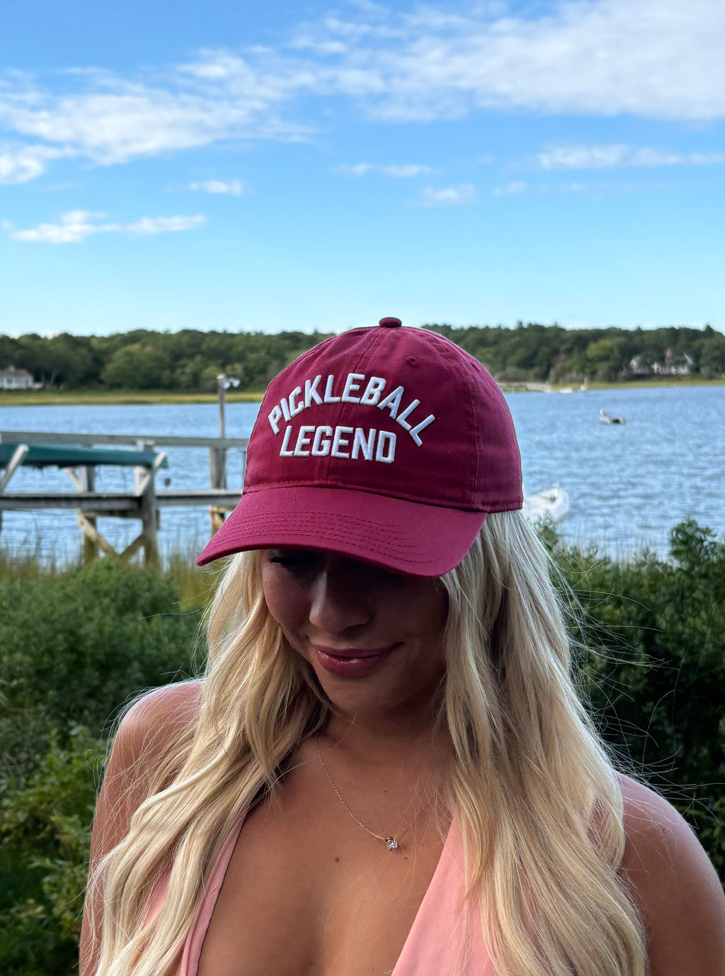 Pickleball Legend Deep Red Classic Hat